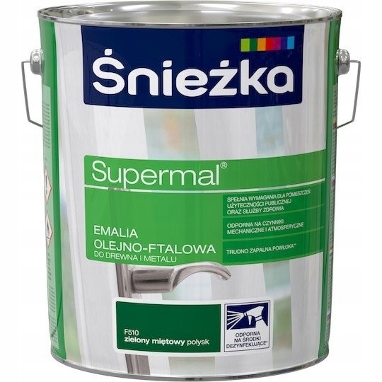 Śnieżka Olejno-ftalowa 10l Zielony Miętowy F510
