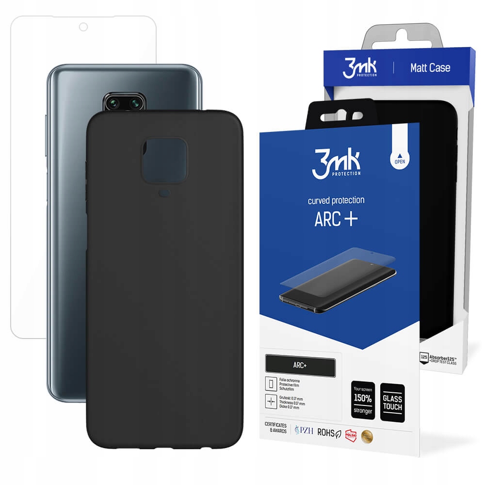 

Etui 3mk Matt Case do Redmi Note 9 Pro + Szkło 9H