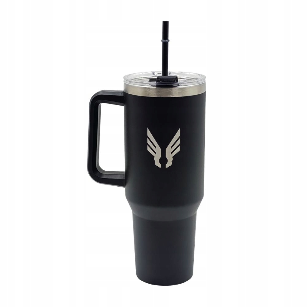 Kubek Termiczny Lech Poznań Czarny Duży 1,2L