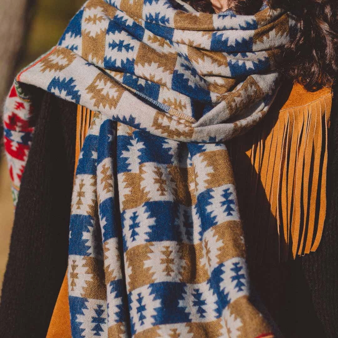 Šála Ethno 40 modrá