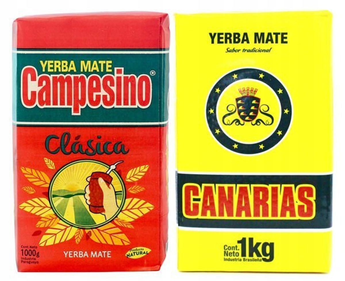 Levně Yerba Mate Canarias Tradicional Uruguay Campesino Clasica Paraguay 2 x 1 kg