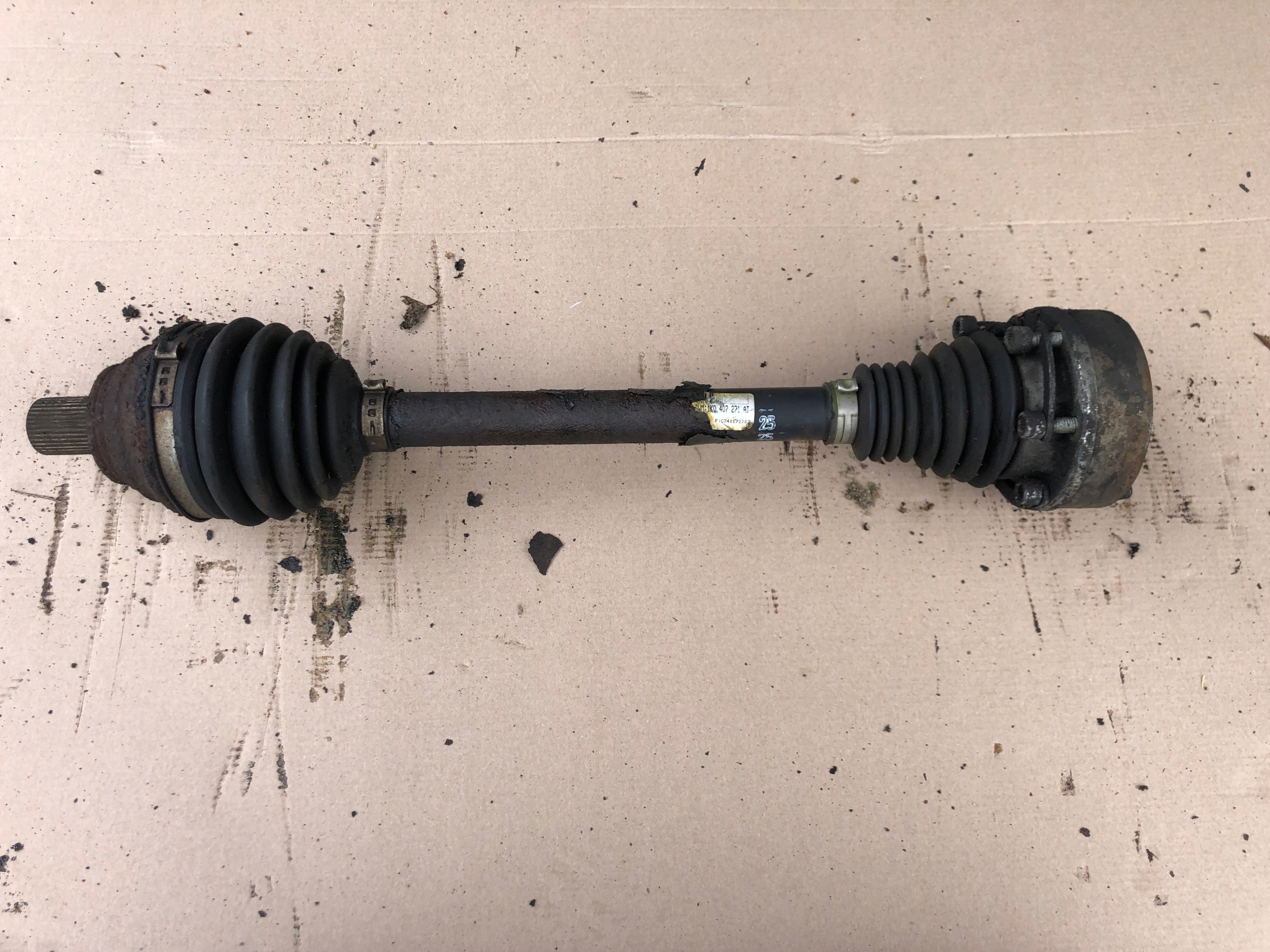semi-axis left VW SKODA AUDI 1K0407271AT