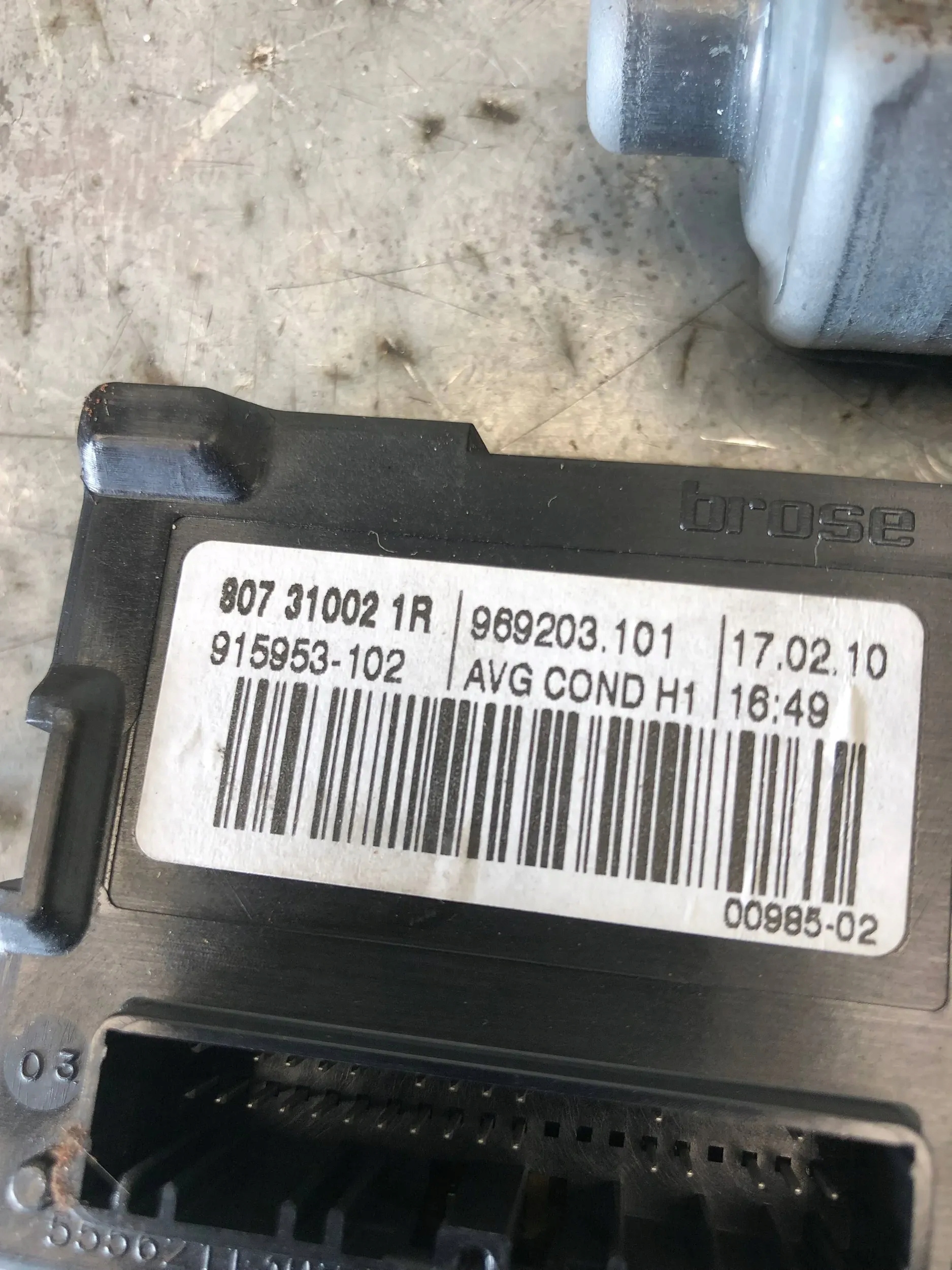 mini motor windows left front RENAULT SCENIC III 807310021R