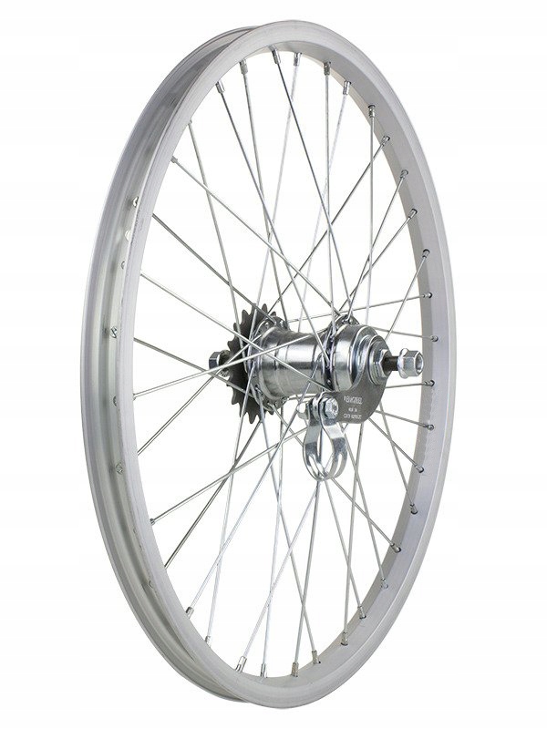 Koło 20 tył torpedo; obręcz alu. z piastą Velo np. do składaka typu Wigry