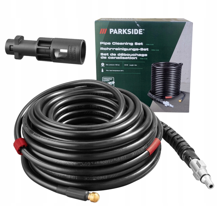 Waż żmijka do kanalizacji przepychania rur do myjek Karcher Parkside 15m