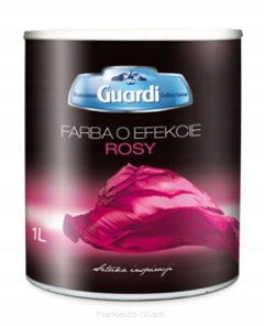 Farba o efekcie rosy 1l Guardi srebrna baza Lakma