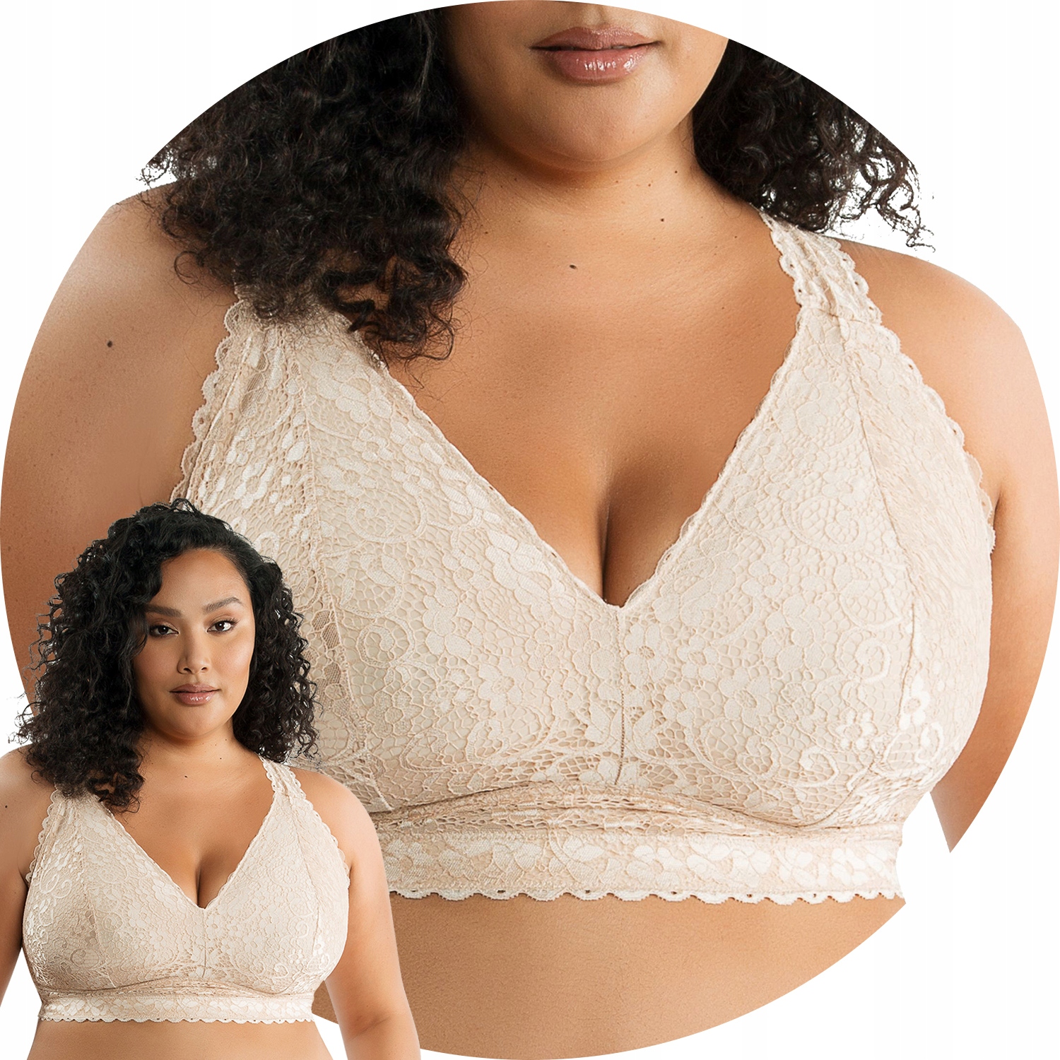 Parfait P5482 Adriana bare krajka béžová Měkká podprsenka 75F Soft