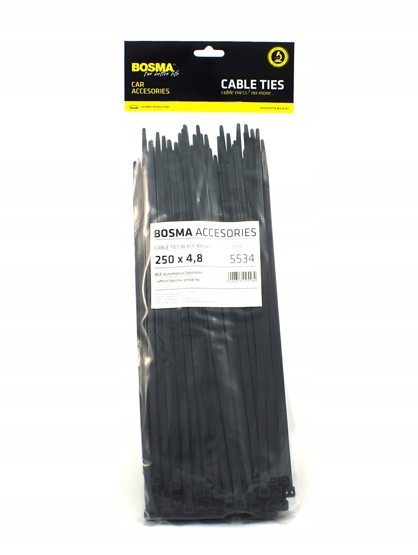 

Opaska Kablowa Czarna trytka trytki 250/4,8 x100