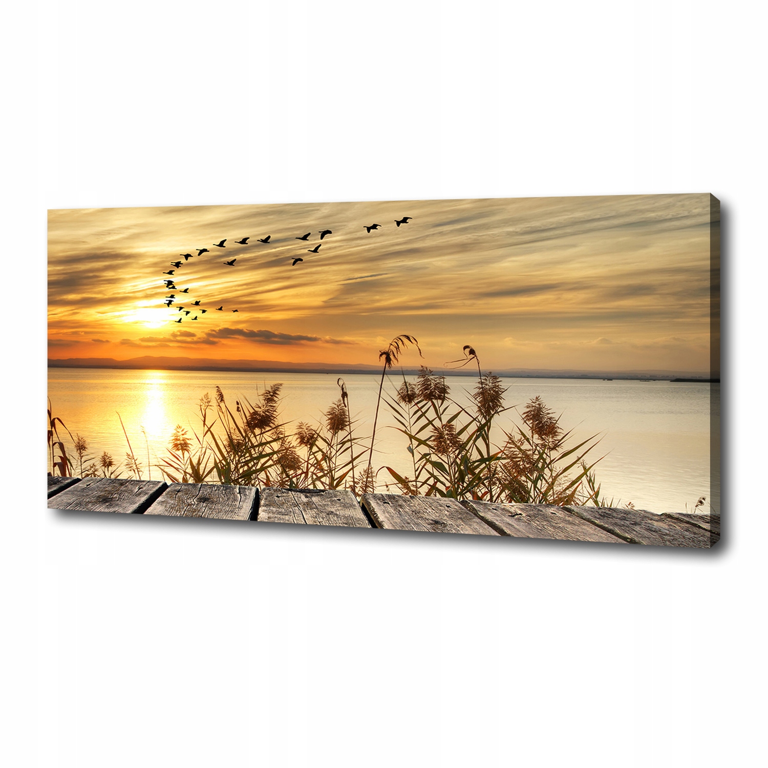 

Foto obraz na płótnie Molo nad jeziorem 125x50 cm