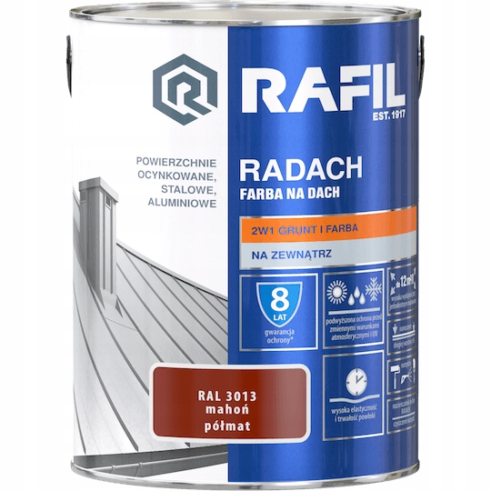 RAFIL Radach RAL3013 mahoń półmat 5 L