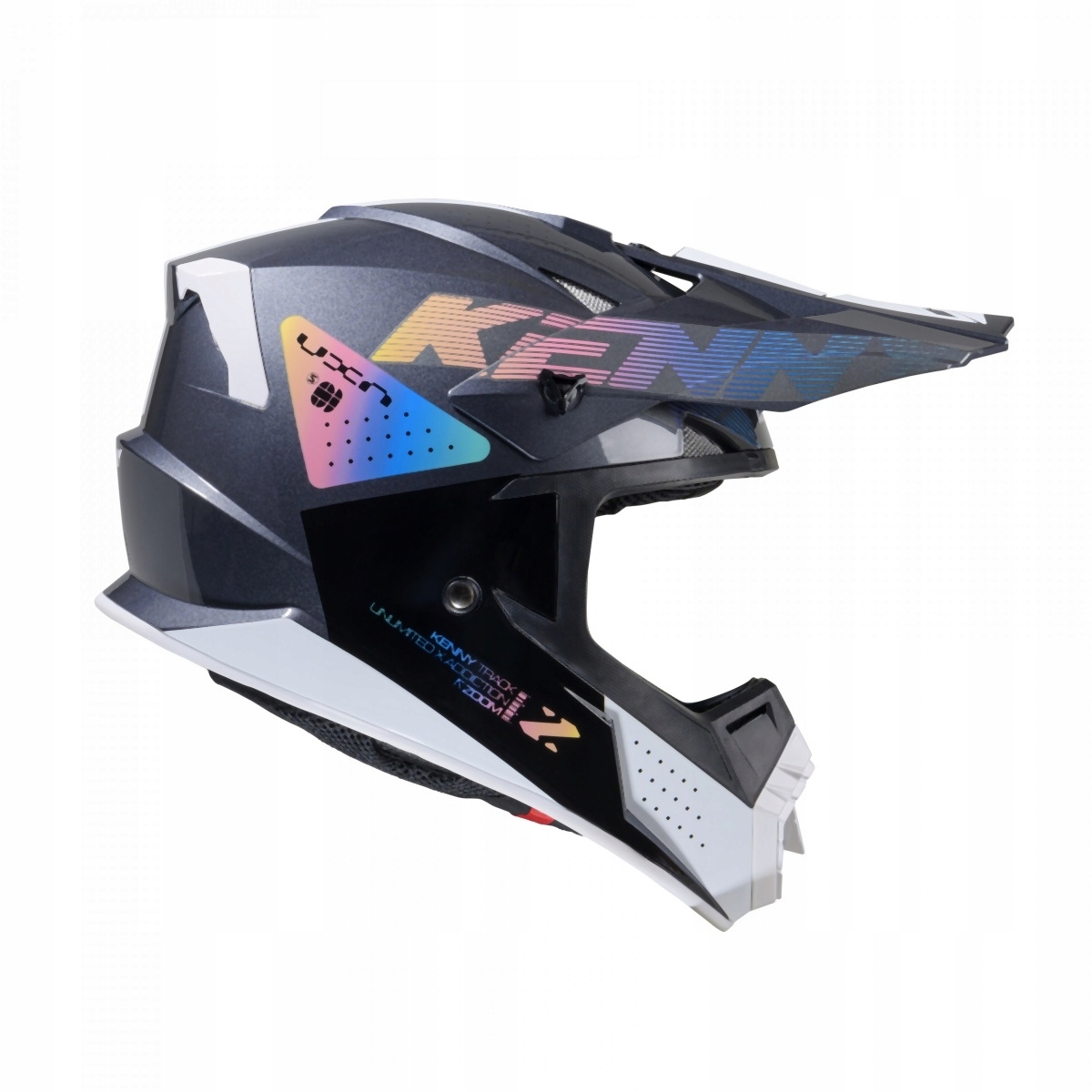 Kenny Racing 2025 Cross/enduro Prilba Model Track Graphic Zoom Čierna (2XL)