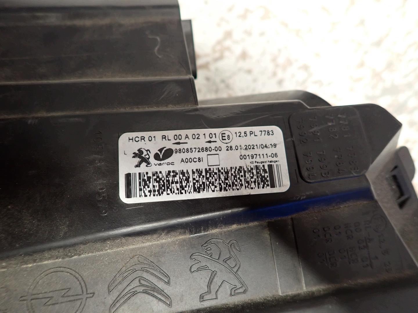 light front front left PEUGEOT EXPERT III 2016- 9808572680