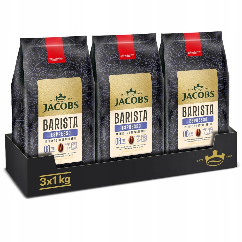 Kawa ziarnista Jacobs Barista Espresso 3x 1kg