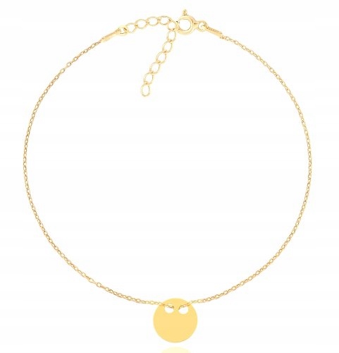 

Złota bransoletka na rękę Celebrytka Blaszka