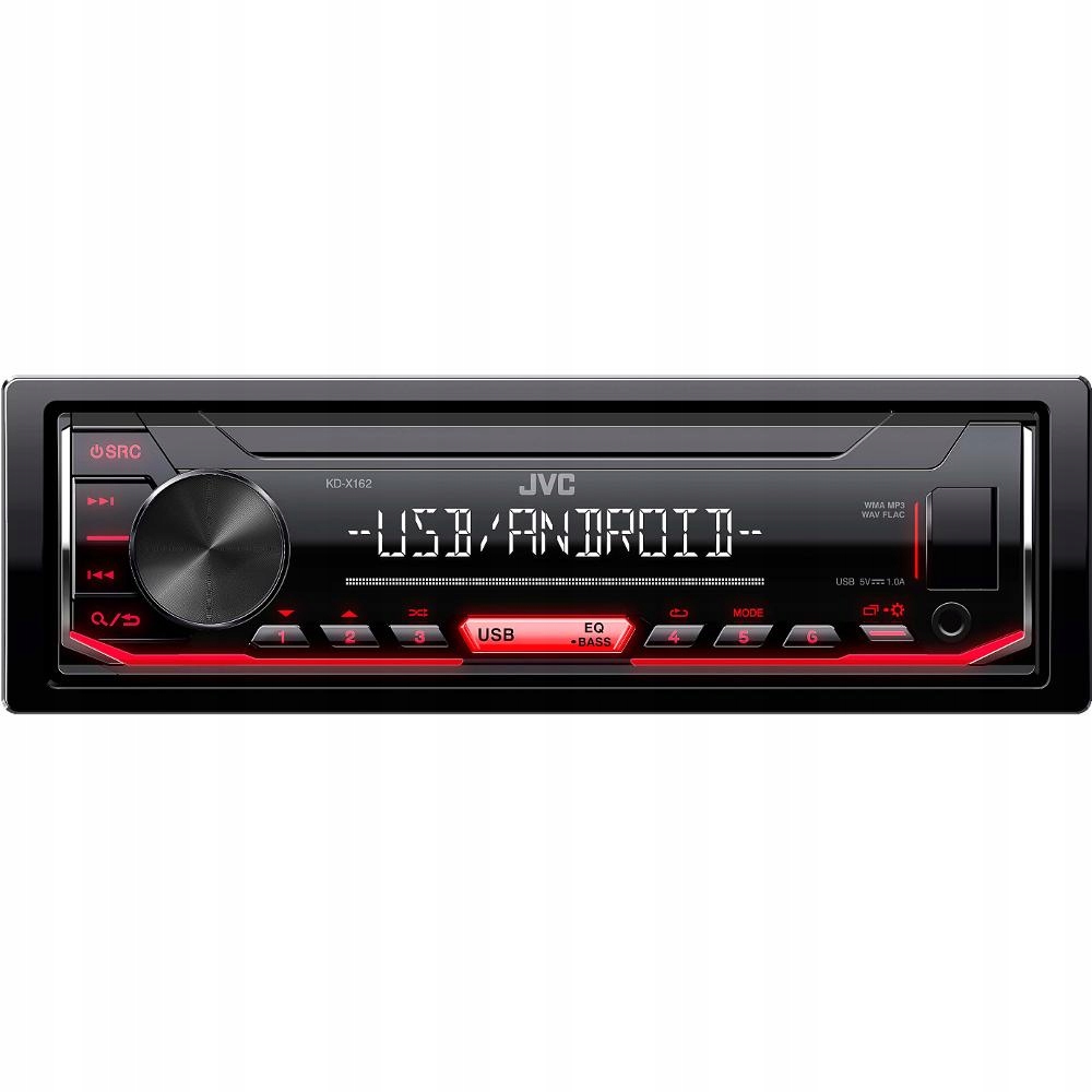 Jvc KD-X162 autorádio Usb MP3 1DIN 4x 50W