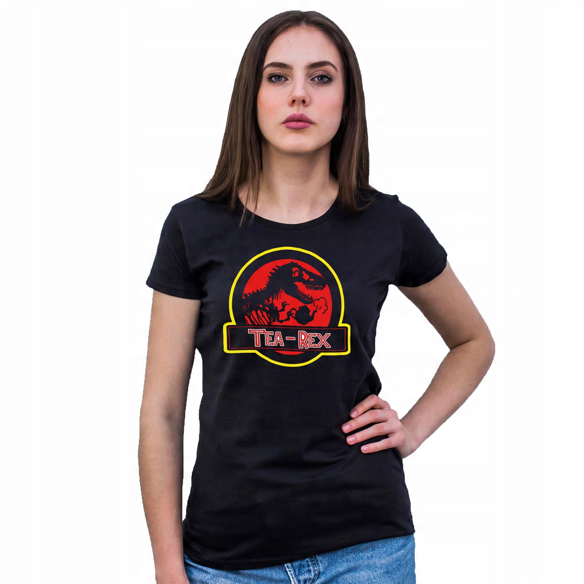 

Koszulka Tea-rex damska XL czarna Prezent