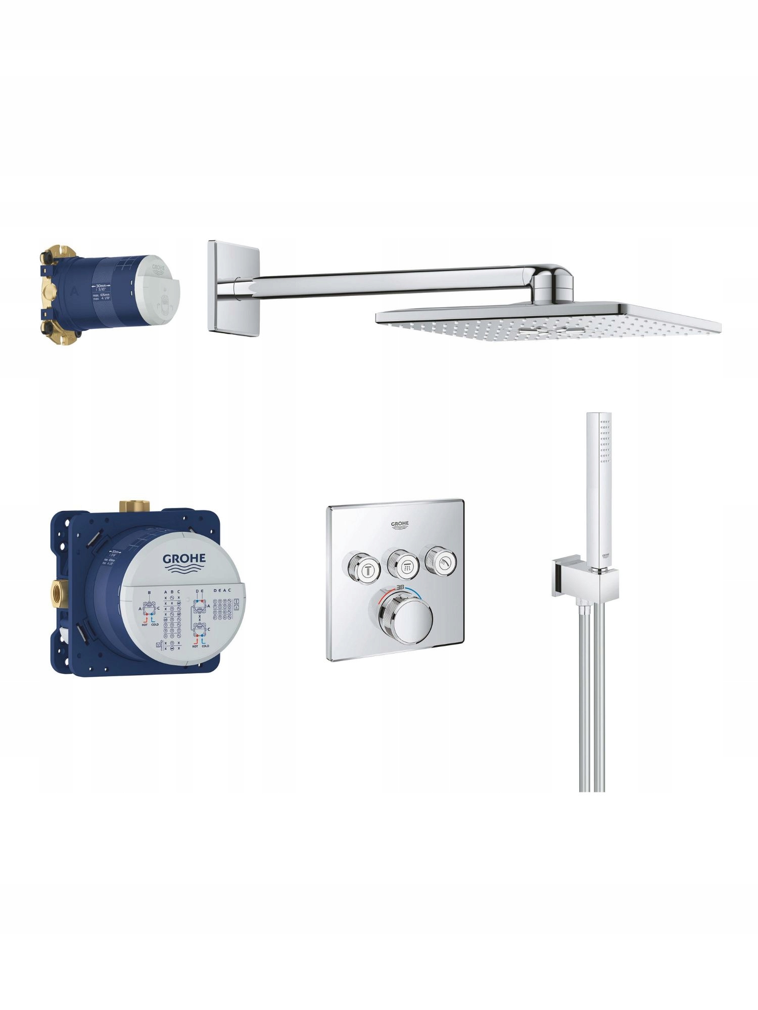 Zestaw prysznicowy SmartActive 310 Cube Grohe 34706000