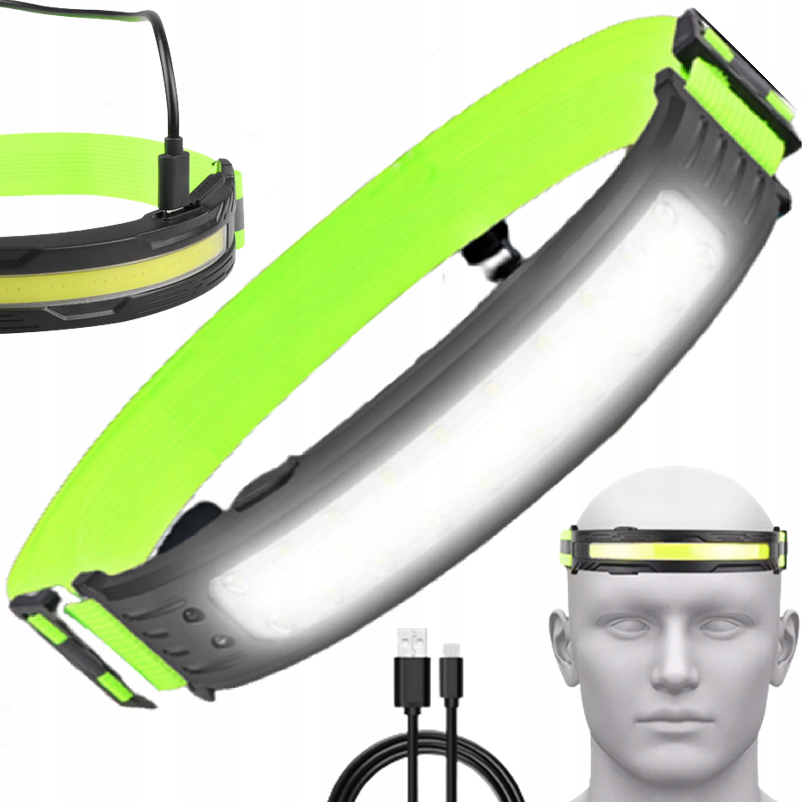 

Latarka Czołowa Czołówka Lampa Led Mocna Na Głowę