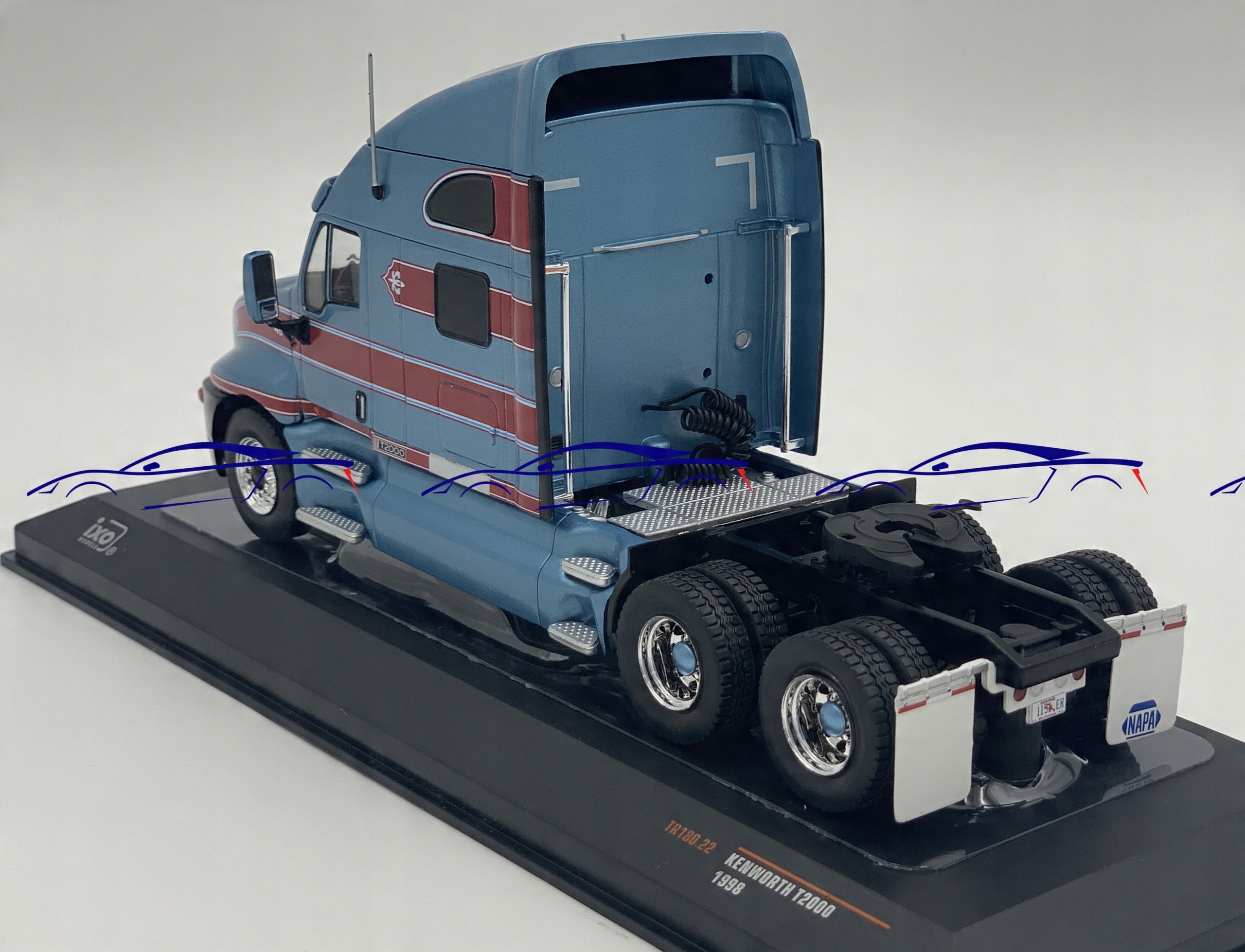 Kenworth T2000 1998 truck model 1:43 IXO TR180.22 blue