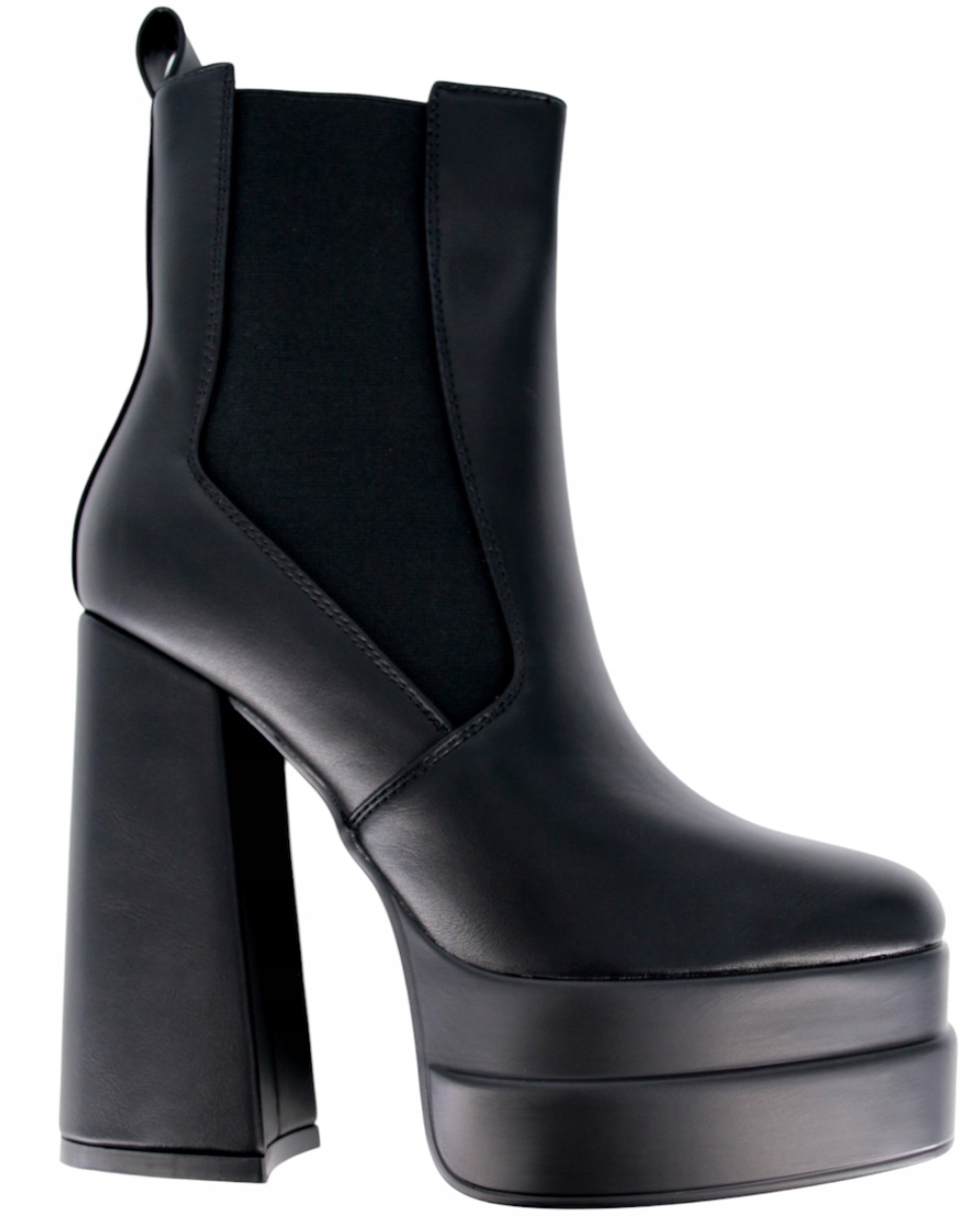 Sexy Kotníkové Boty Na Podpatku 13,5 cm Platforma 4,5 cm Zateplené Boty Dámské 40