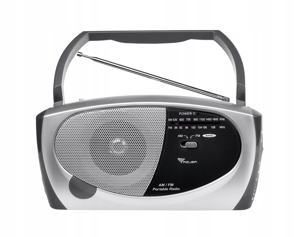 BEZPRZEWODOWE RADIO PRZENOŚNE KUCHENNE ANALOGOWE Kolor srebrny