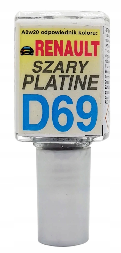 Zaprawka do rys 10ml RENAULT DACIA D69 GRIS PLATINE