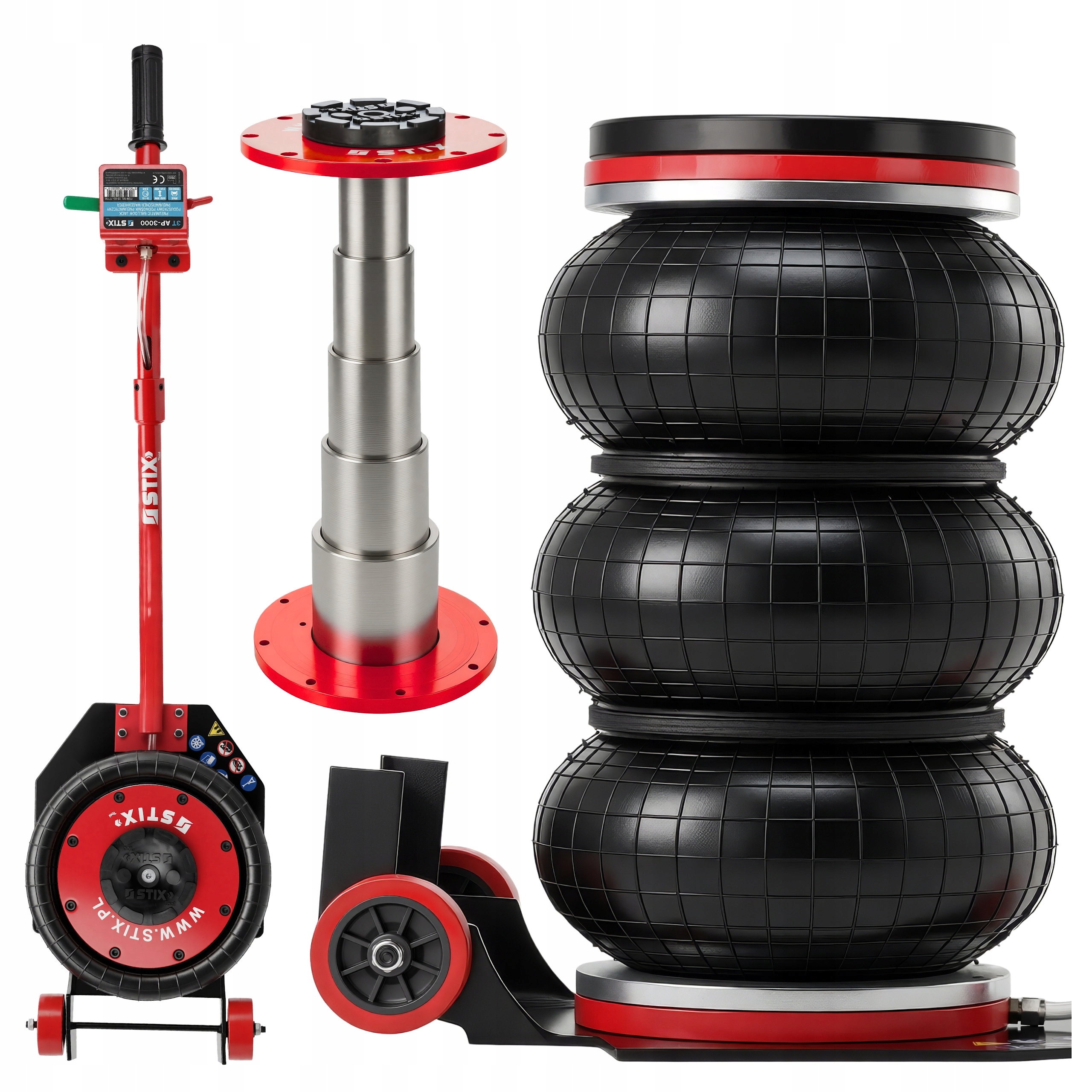 Podnośnik Pneumatyczny Poduszkowy - Bałwanek 3T AP-3000 STIX