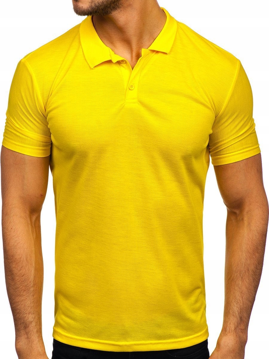 

Koszulka Polo Męska Gładka Żółta GD02 DENLEY_2XL