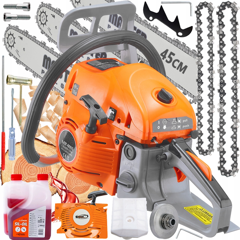 

Piła Spalinowa Pilarka Łańcuchowa Mocna Zestaw XXL