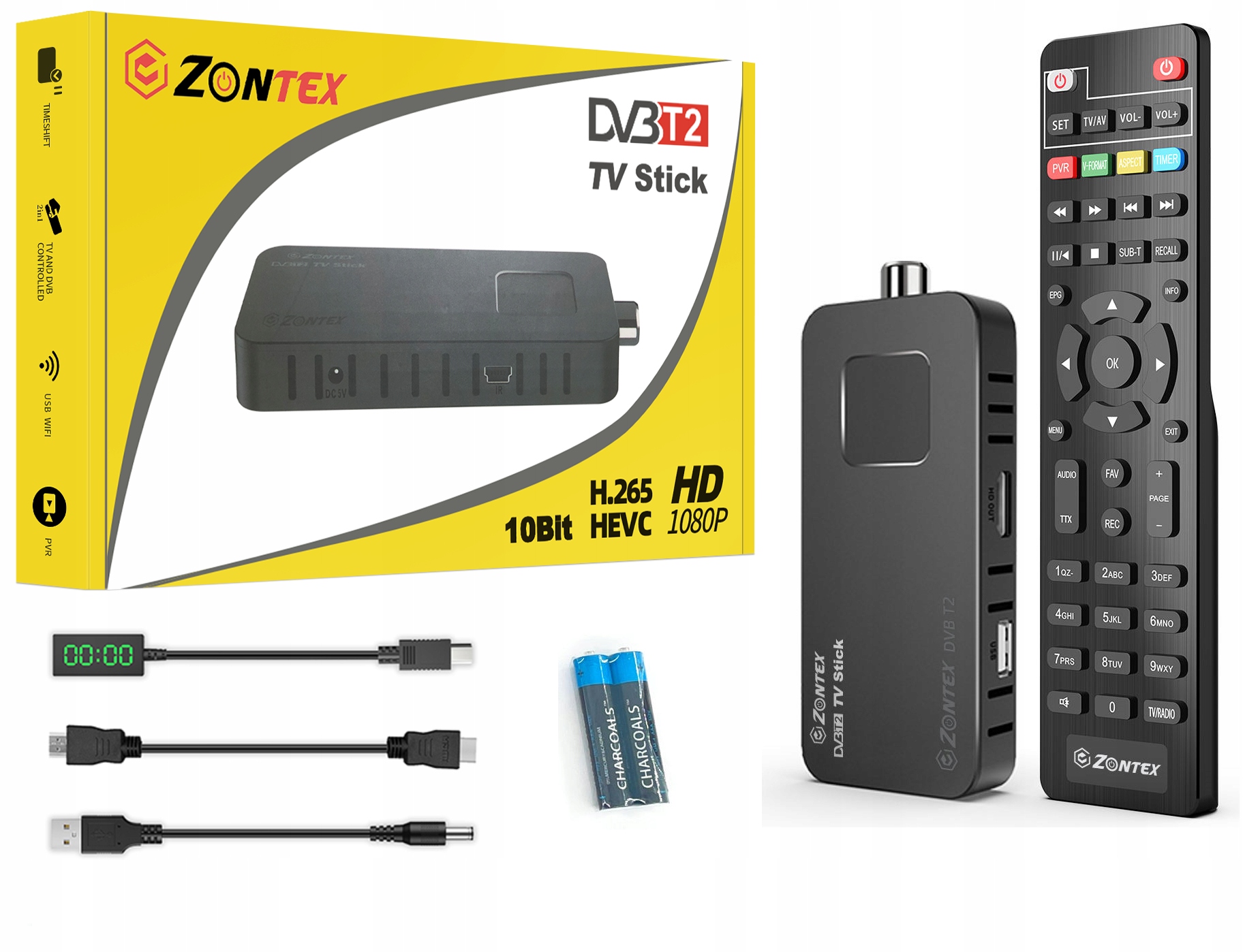 Tuner DVBT2 HEVC dekoder TV NAZIEMNEJ USB H.265 Sklep, Opinie, Cena w Allegro.pl