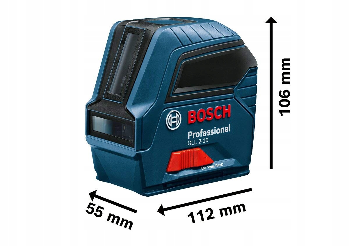 BOSCH Professional Laser Liniowy Czerwony Zasięg Do 10m Baterie AA Torba — miniatura 6