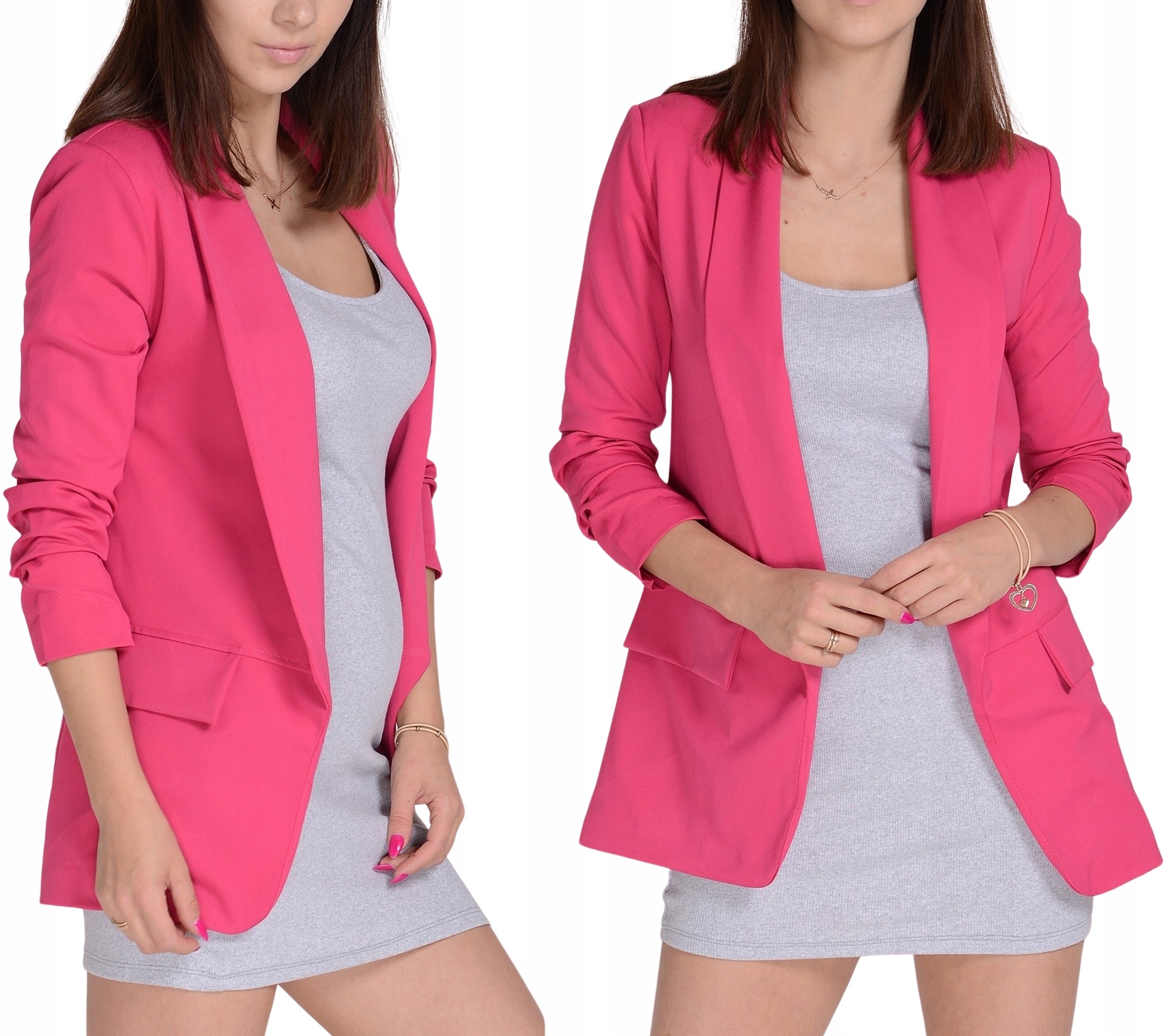 damska włoska taliowana Marynarka żakiet blezer 6XL /52