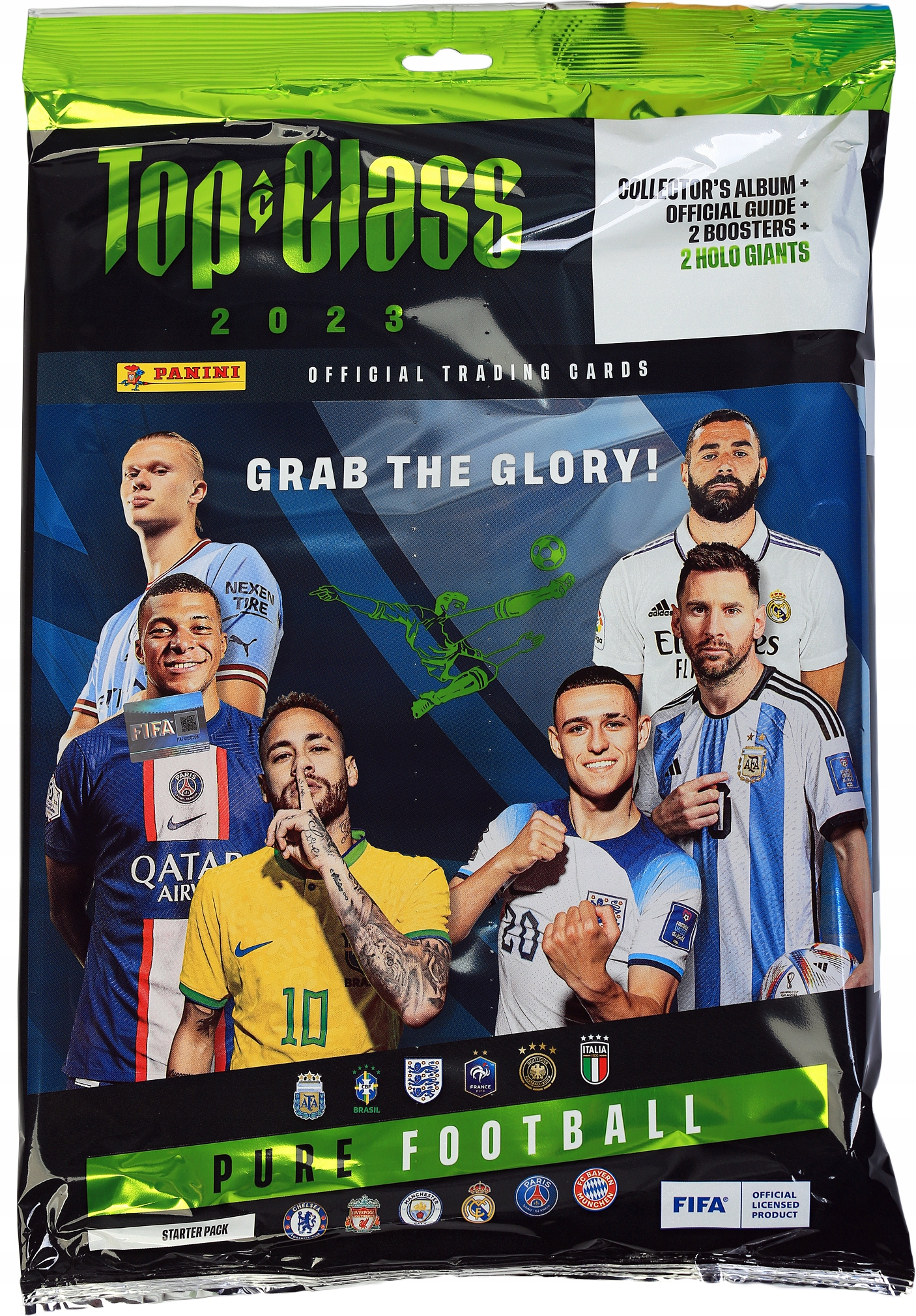ALBUM TOP CLASS 2023 MEGA ZESTAW KARTY PIŁKARSKIE 2 saszetki 2 HOLO GIANTS