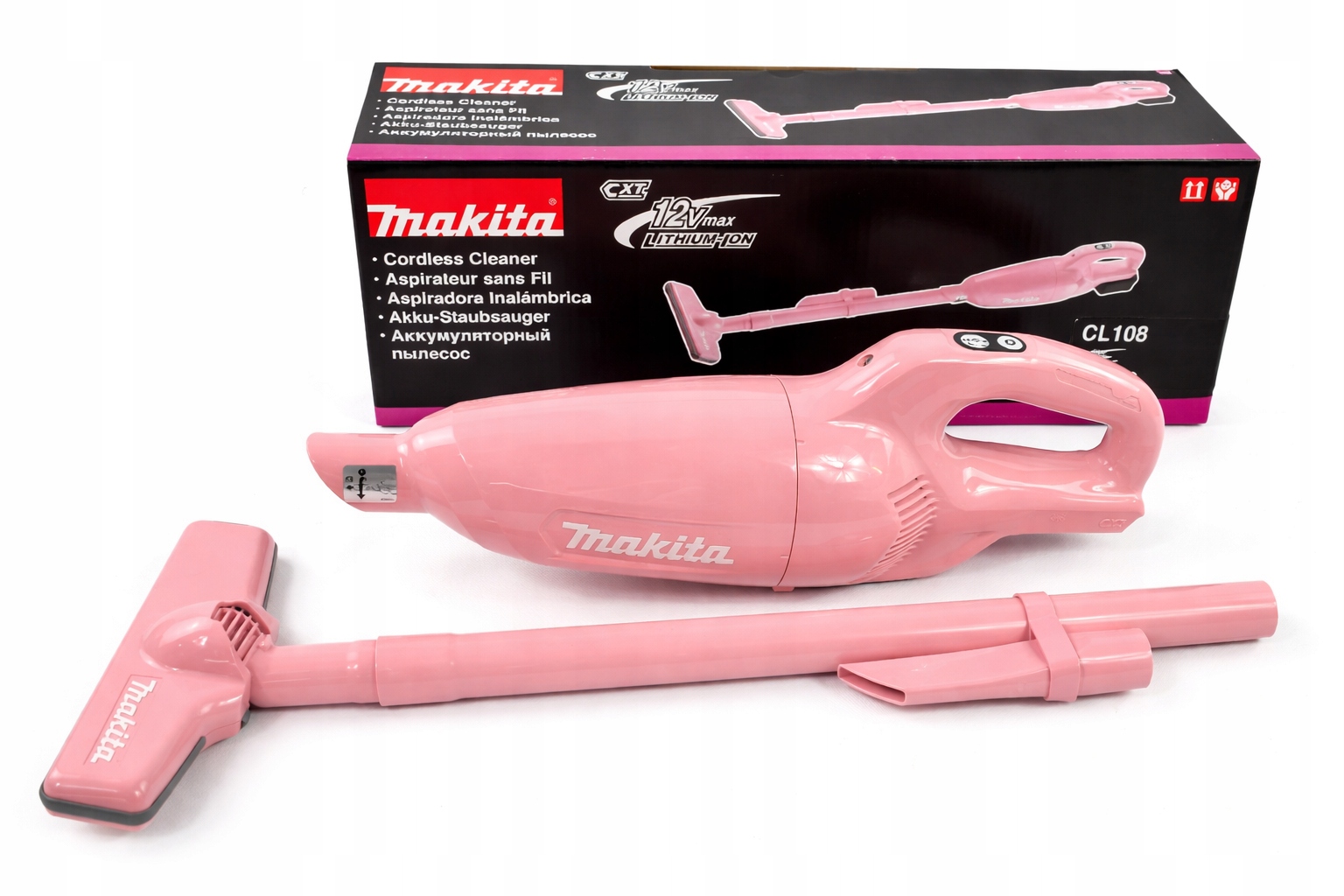 Makita CL108FD Odkurzacz akumulatorowy 12V Cxt Bez Akumulatora I Ładowarki