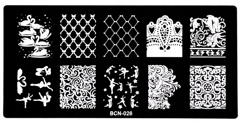 

Blaszka do stempli stempelków do paznokci BCN-026