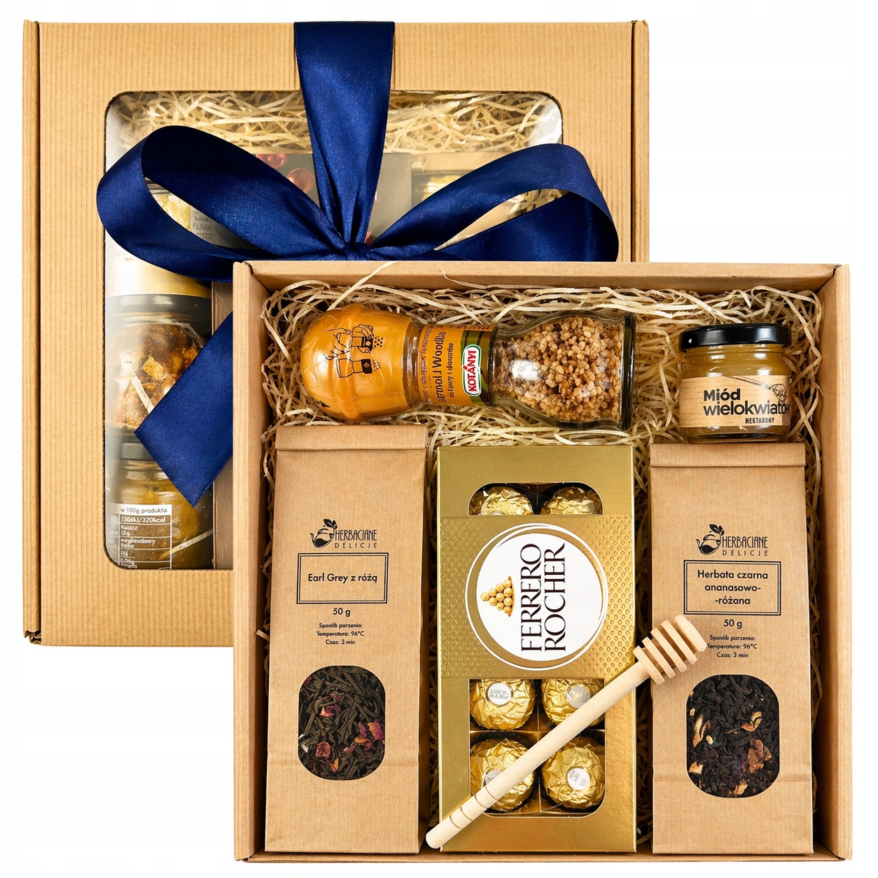 Dárková Sada Narozenin Jmeniny Čaj Sladkosti Ferrero Dárek Box