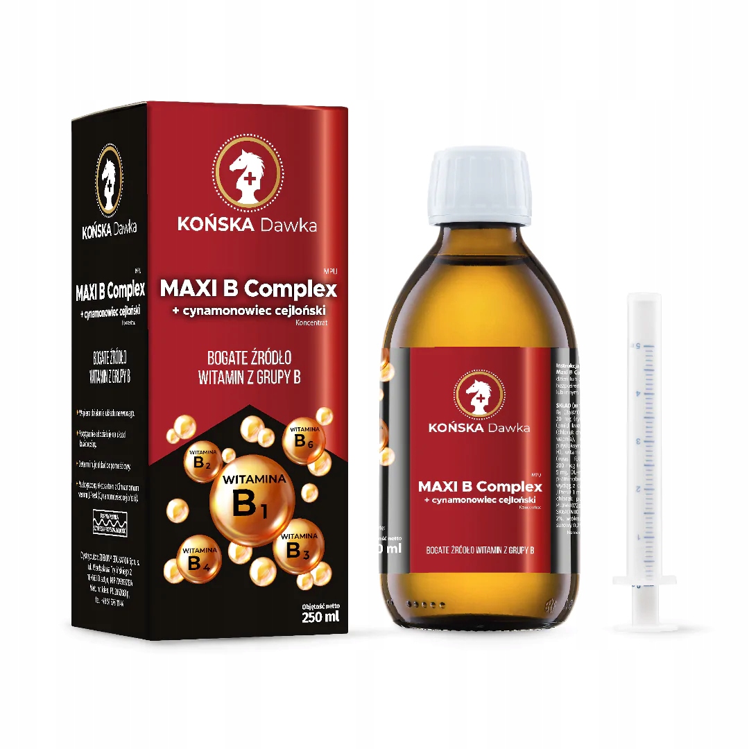 Levně Maxi B Complex skořicovník cejlonský Koňská dávka 125 ml Vitamín B B1B2 B3
