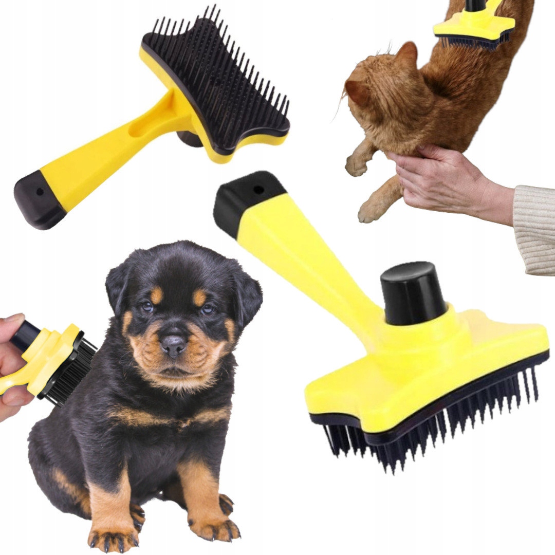 

Szczotka Samoczyszcząca Dla Kota Psa Żółta