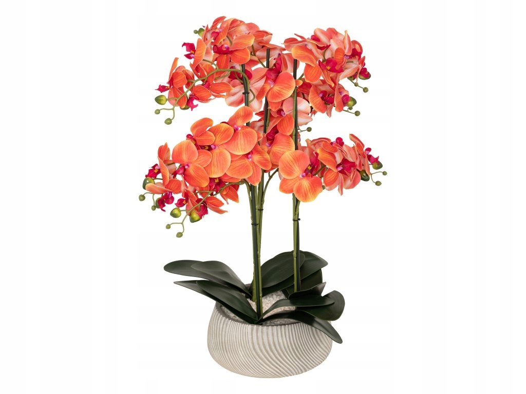 Umelá orchidea Sanae v kvetináči, 65 cm