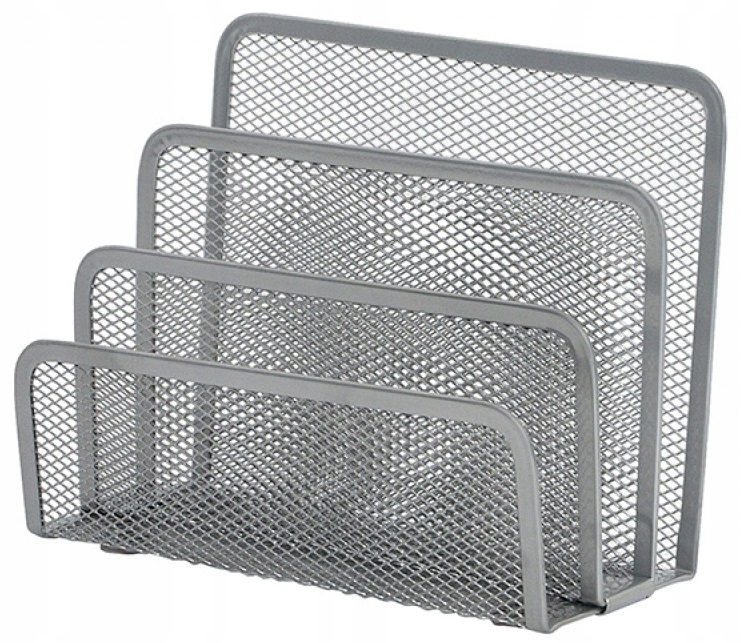 

Sorter Korespondencji Metalowy 3 Przegrody Srebrny