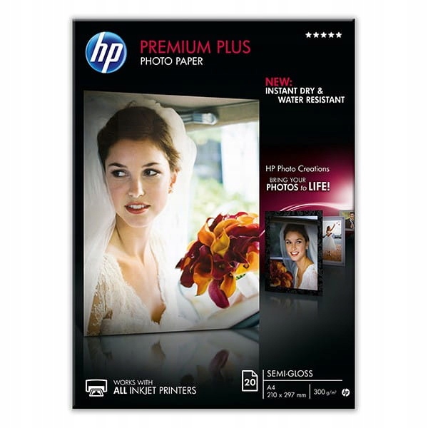 

Papier foto Hp CR673A A4 300g półpołysk 20ark
