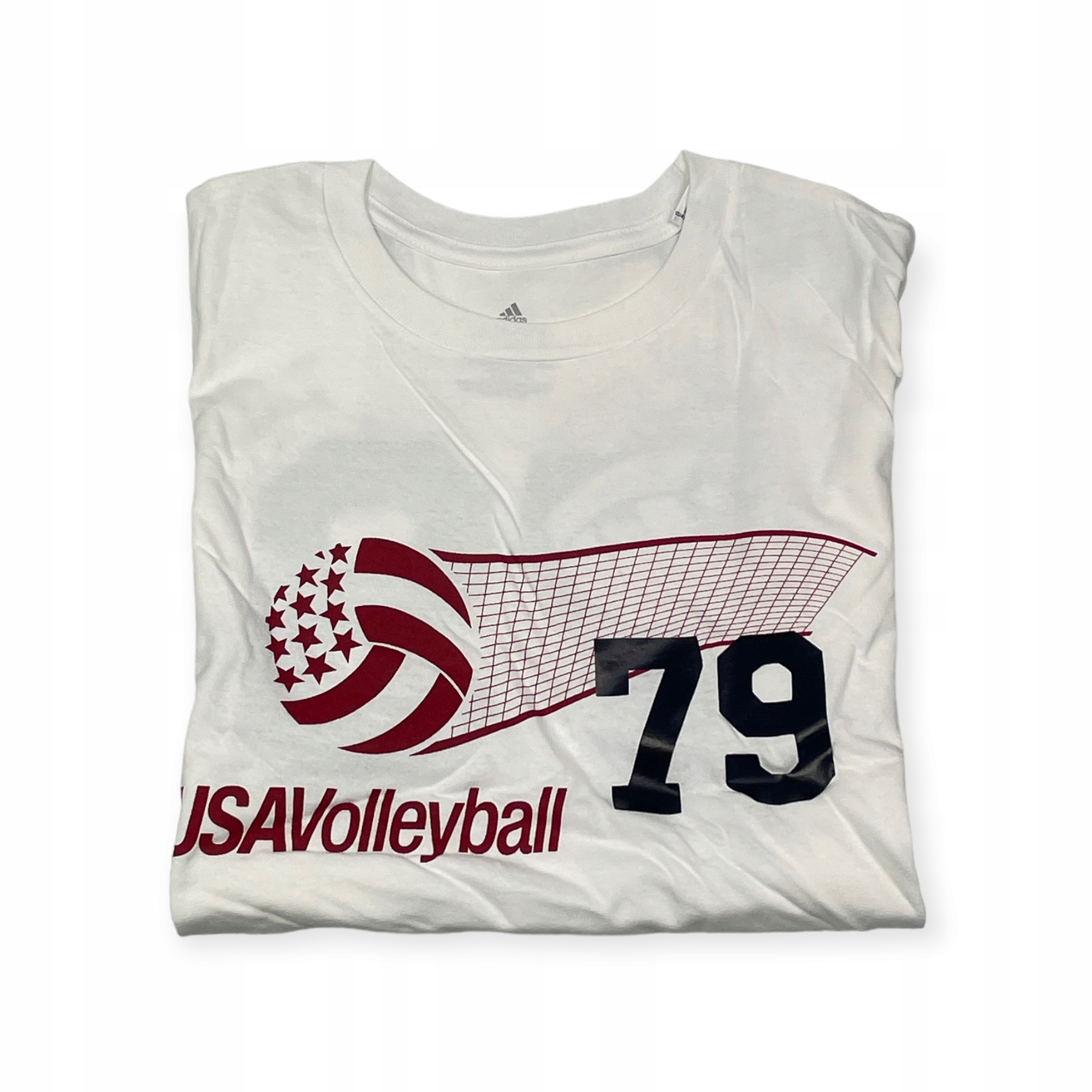 Koszulka męska biała ADIDAS VOLLEYBALL S 79 Rozmiar S