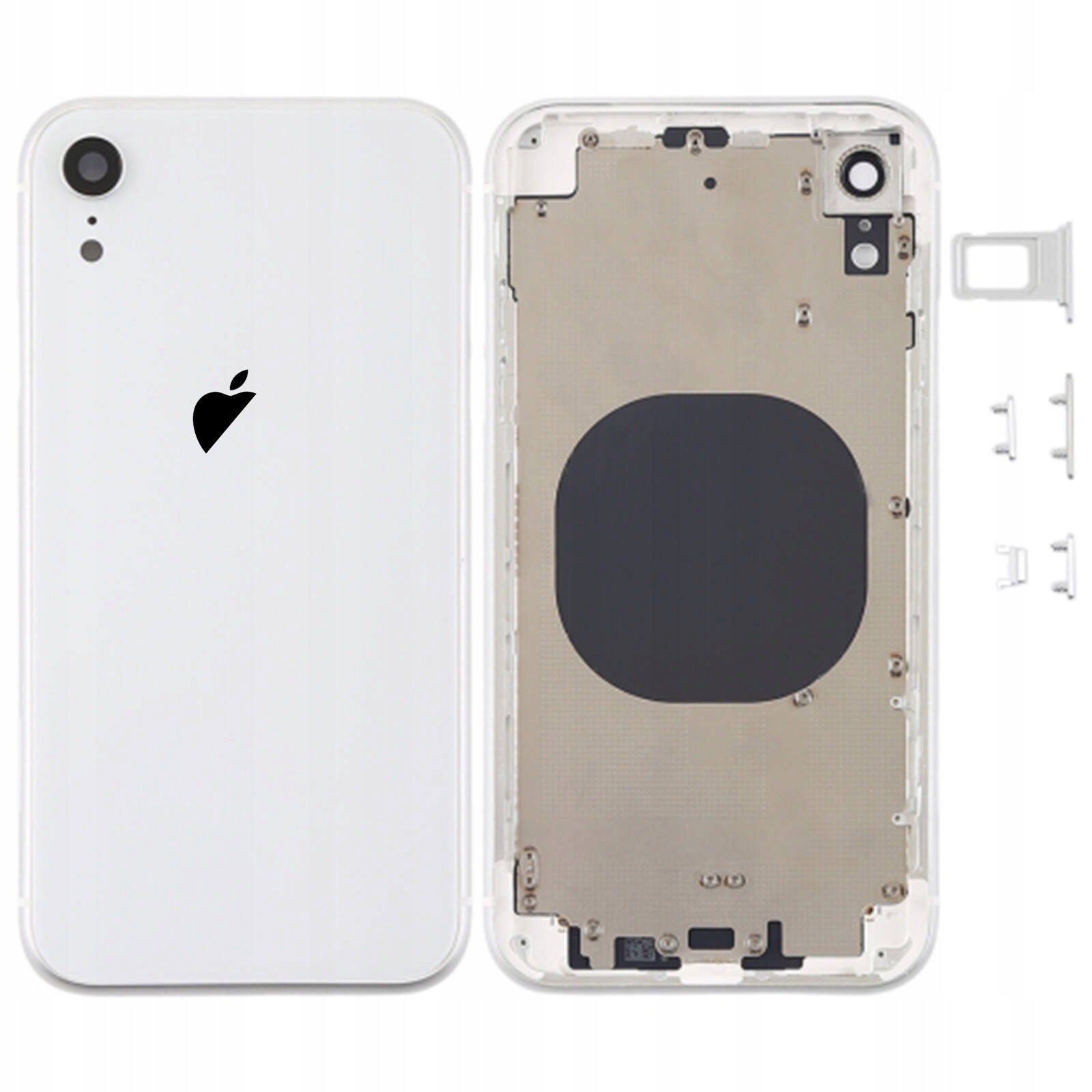 Korpus do iPhone Xr obudowa ramka przyciski tył biały