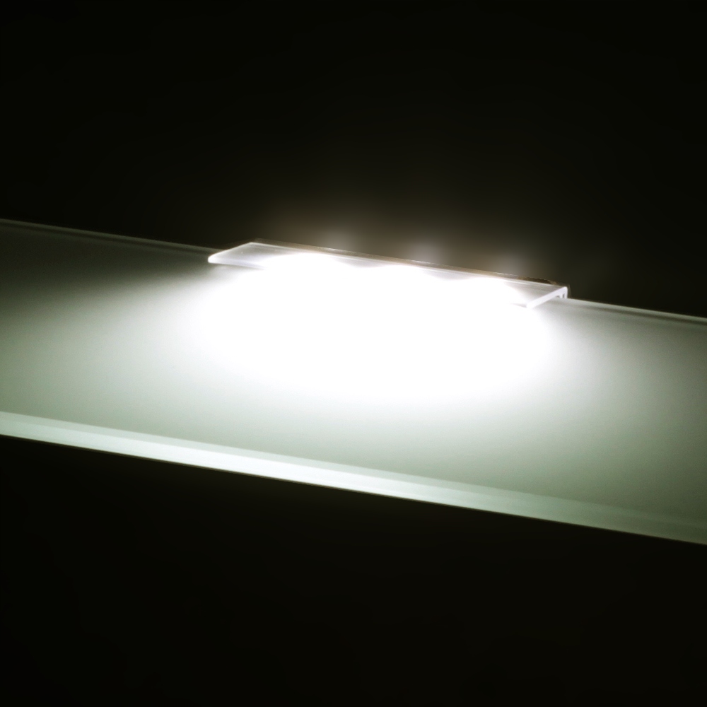 ZESTAW 4X KLIPS LED DO PÓŁKI SZKLANEJ B. NEUTRALNA Marka Mavö