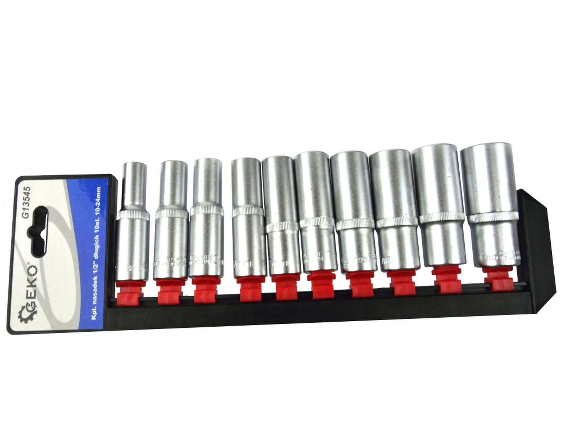 

Komplet nasadek 1/2" długich 10 el. 10-24mm