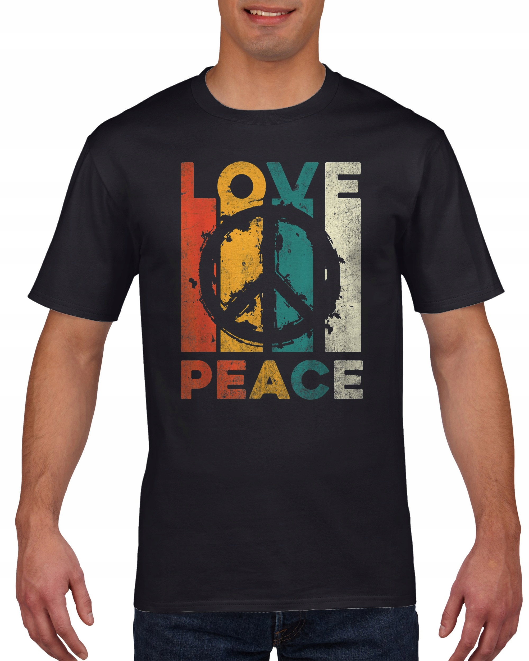 

Koszulka męska Peace Love Pacyfa vintage L