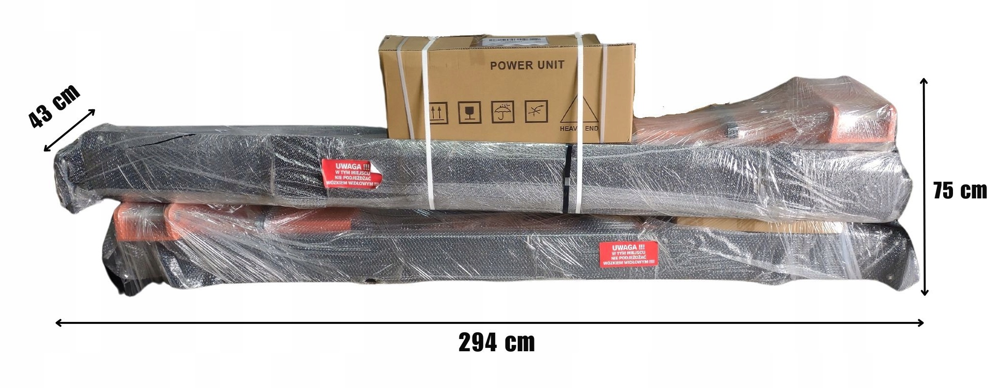 PODNOŚNIK DWUKOLUMNOWY WARSZTATOWY 4T TM-GROUP Szerokość całkowita 3380 mm