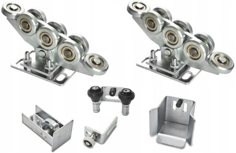 WÓZEK WÓZKI ROLKI DO BRAMY PRZESUWNEJ ZESTAW 80x80