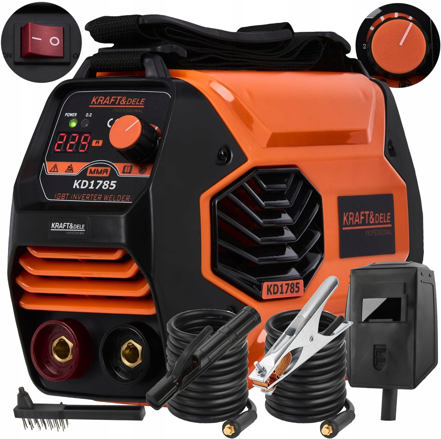 Invertorová Svářečka 330A Mma Tig Lift Vrd Kraft&dele KD1785