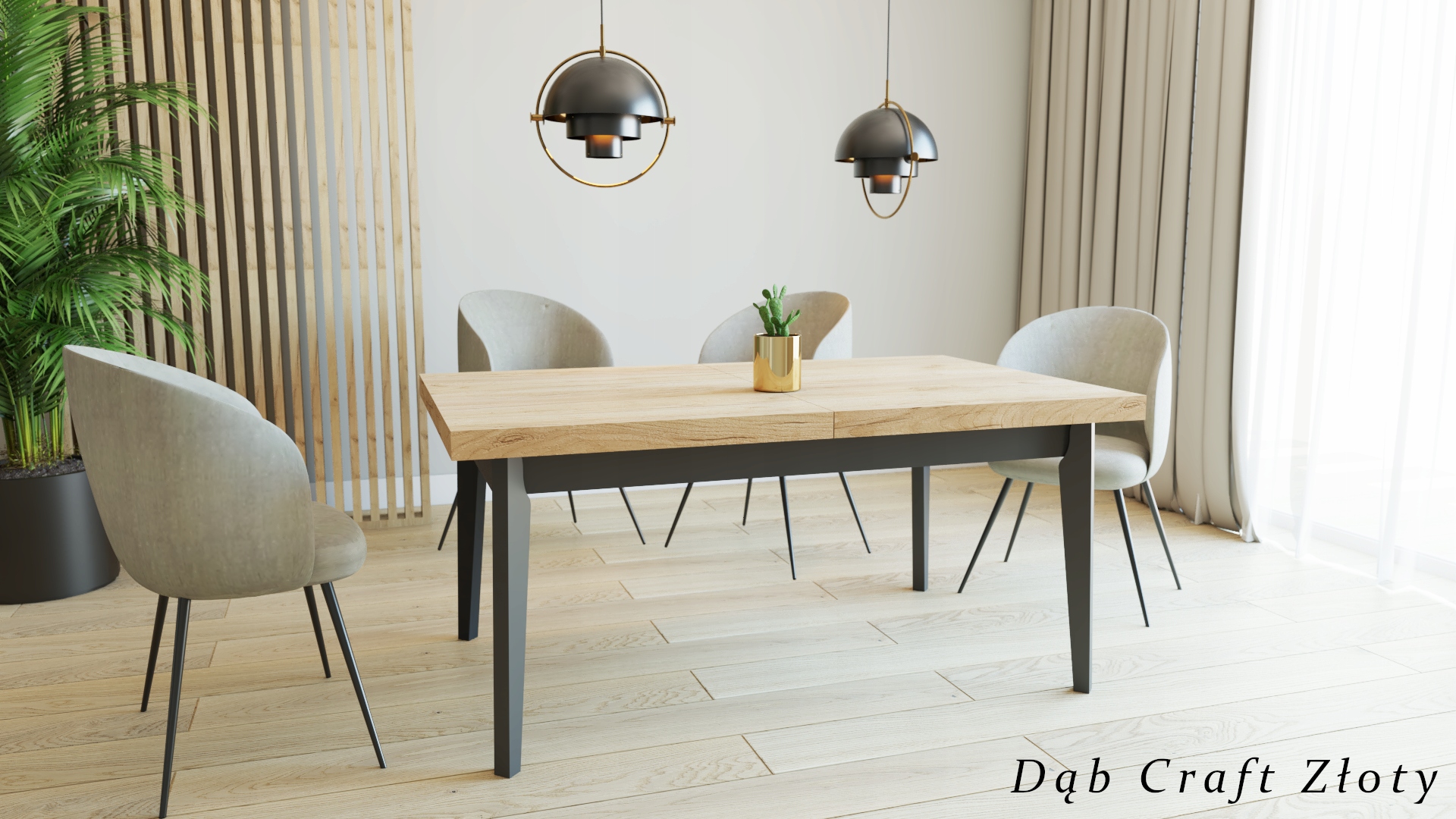 Stół Skandynawski 140x85x220 cm Dąb Lancelot Kolekcja brak